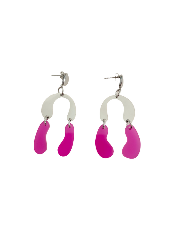 Pendientes Lúmina Buganvilla