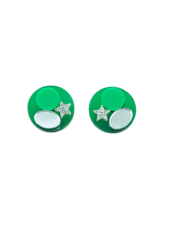 Pendientes Círculos y estrellas