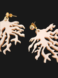 Pendientes Coral rosa nacarado