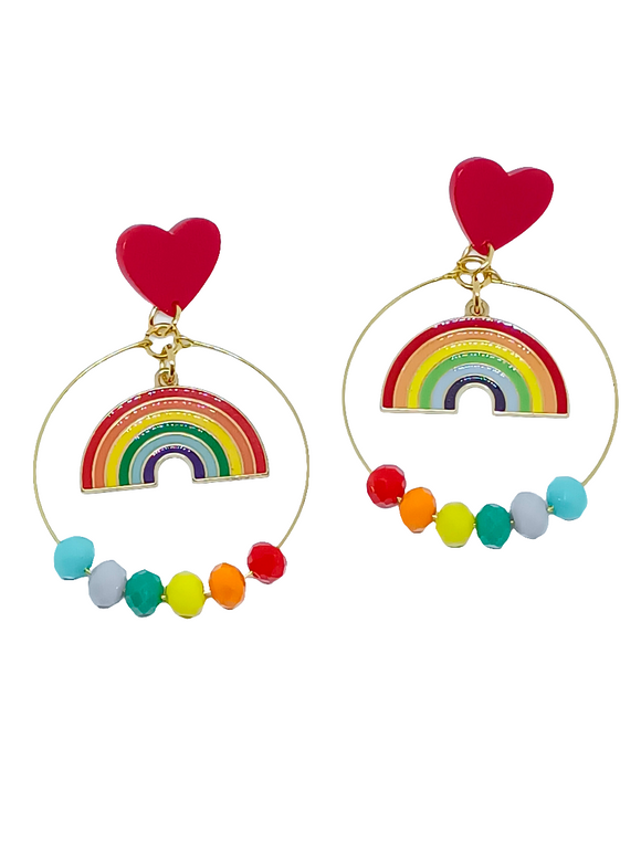 Pendientes aros Arcoiris