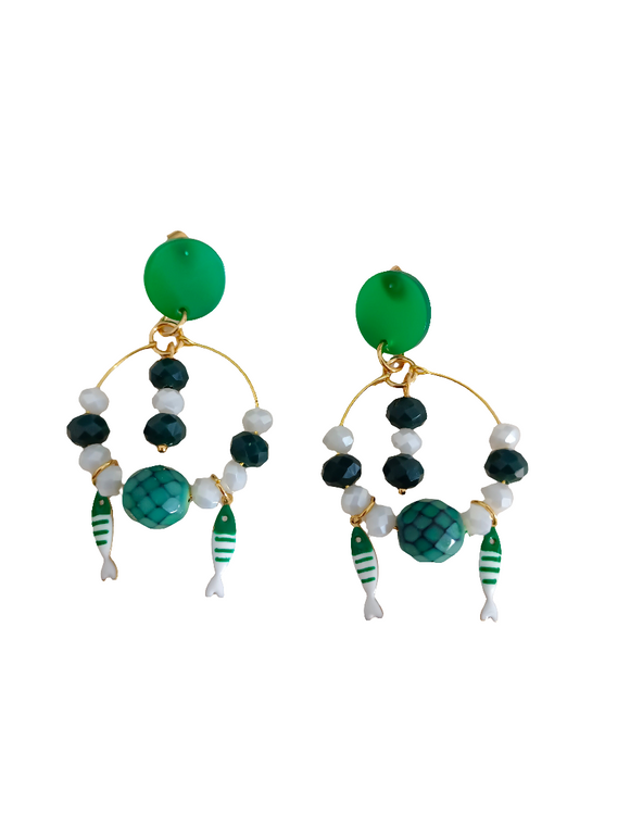 Pendientes aros Peces