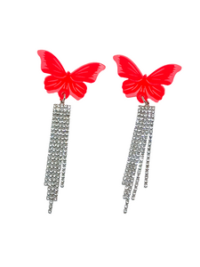 Pendientes glam Mariposas naranjas