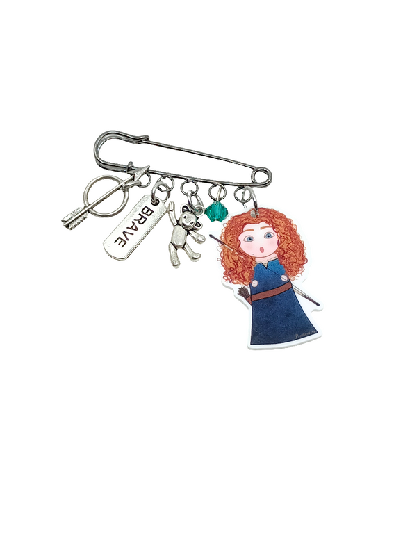 Broche imperdible Kokeshi Brave