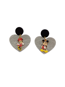 Pendientes Ratoncitos y corazones