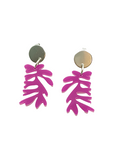 Pendientes Algas violetas