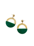 Pendientes Lúmina Verde musgo