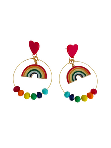 Pendientes aros Arcoiris