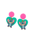 Pendientes Corazón y Stitch