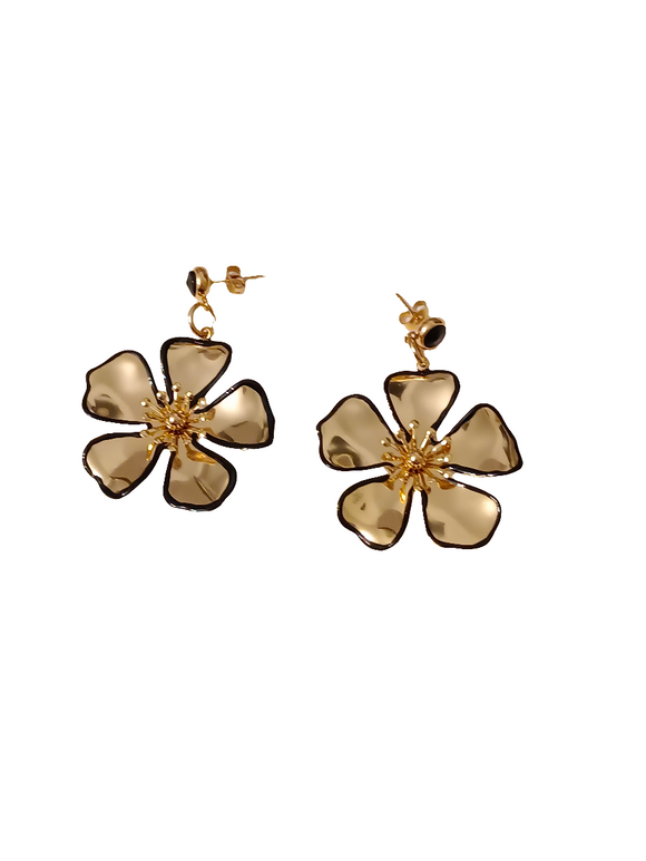 Pendientes Flores doradas