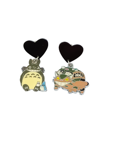 Pendientes Totoro y Gatobus