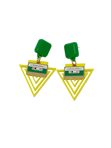 Pendientes Cassettes y triángulos