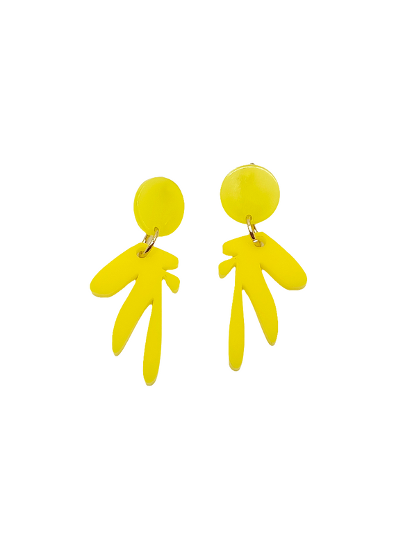 Pendientes Algas amarillas