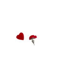 Pendientes Corazones minis rojos