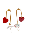 Pendientes Paraguas y corazones