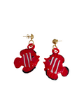 Pendientes de vidrio Peces rojos