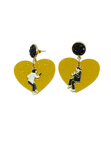 Pendientes corazones Pulp fiction