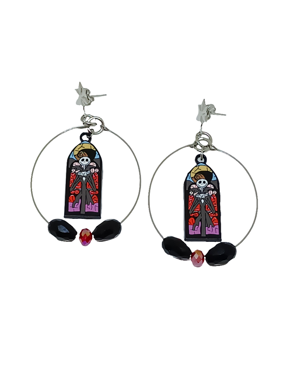 Pendientes aros vidriera Jack