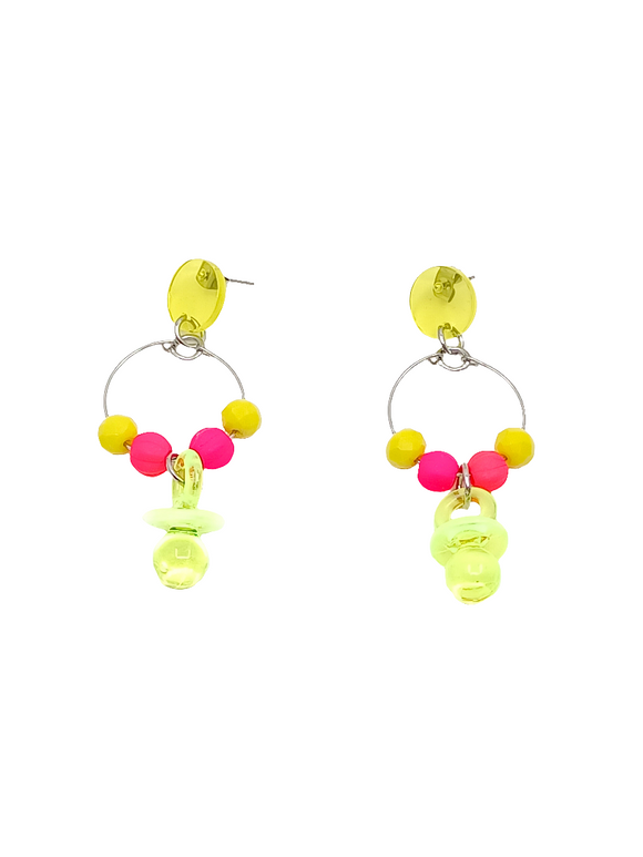 Pendientes Chupitas de la suerte neón