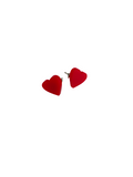Pendientes Corazones minis rojos