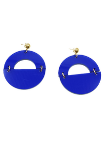 Pendientes Lúmina Azul eléctrico