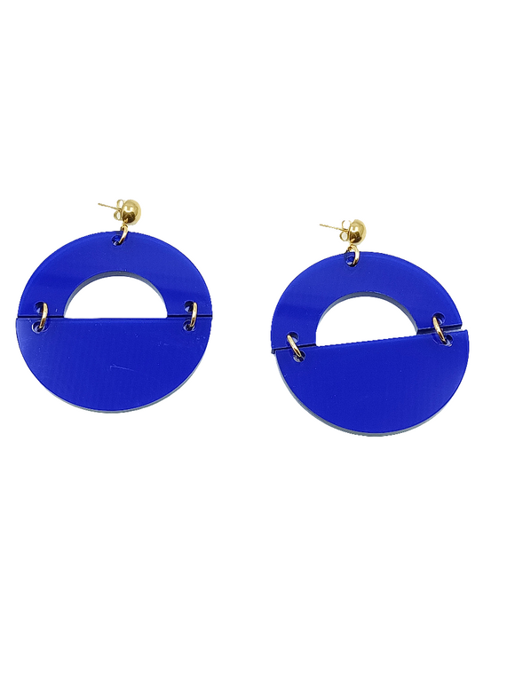 Pendientes Lúmina Azul eléctrico