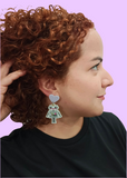 Kawaii Robots in Love Earrings