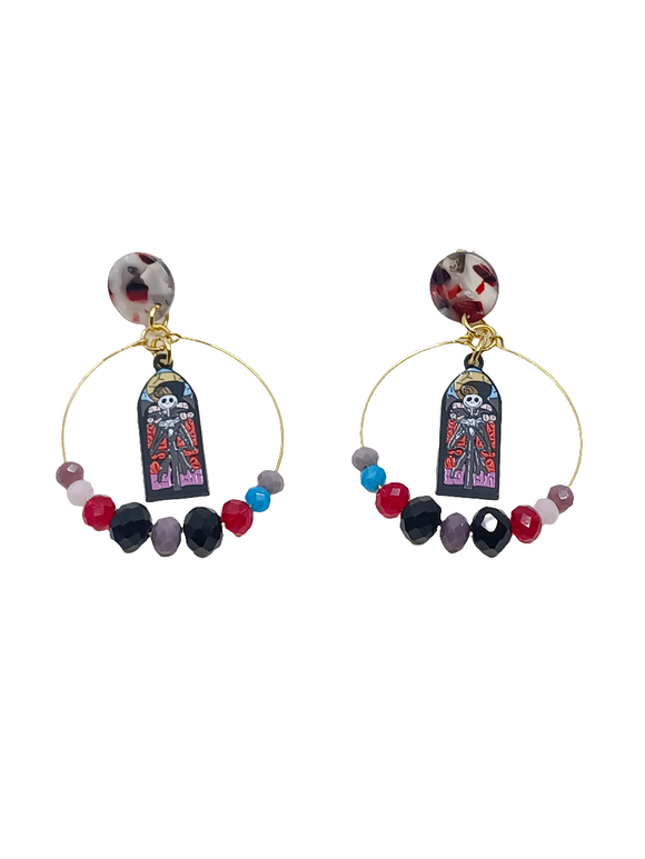 Pendientes aros vidriera Jack