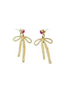 Pendientes Lazos dorados