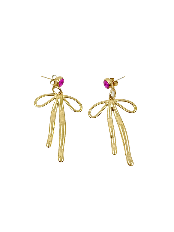 Pendientes Lazos dorados