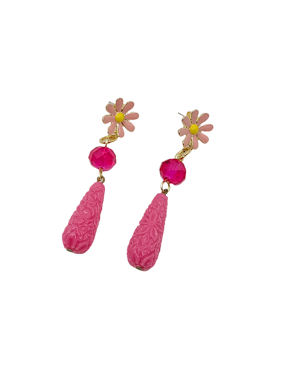 Pendientes Lágrimas y flores