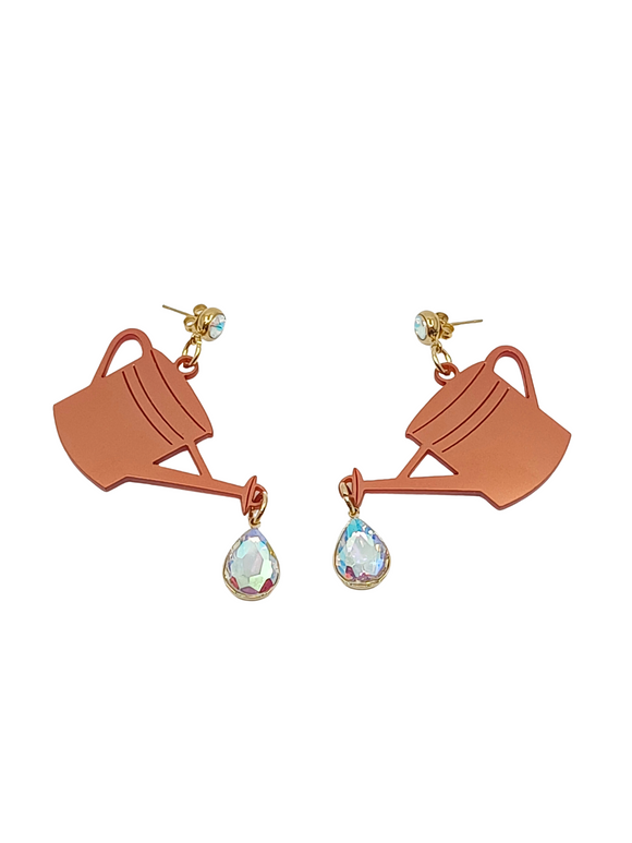 Pendientes Regaderas en tono cobre