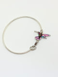 Hummingbird rigid bracelet