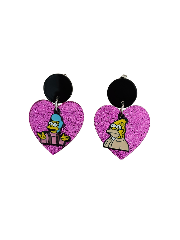 Pendientes Abuelos y corazón