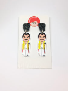 Pendientes Kokeshi Freddie Mercury