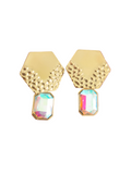 Pendientes glam Arte déco iridiscente