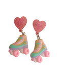 Pendientes patines de cuatro ruedas