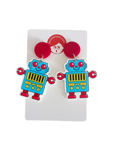 Pendientes Robot de La familia crece