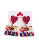 Pendientes Kokeshis Reyes Magos