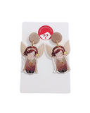 Pendientes glitter Kokeshi Hada