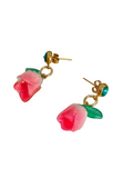 Pendientes Flores rosas