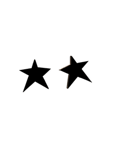 Pendientes Estrellas negras