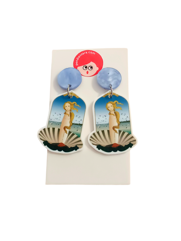 Pendientes Kokeshi Venus de Botticelli