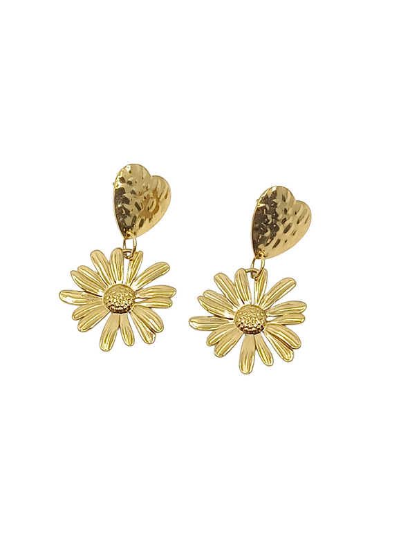 Pendientes Margaritas doradas