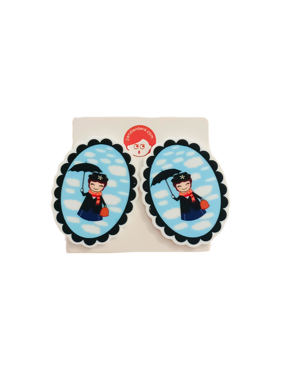 Pendientes Kokeshi Mary