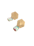 Pendientes glam Arte déco iridiscente