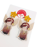 Pendientes glitter Kokeshi Hada