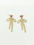 Pendientes Lazos dorados