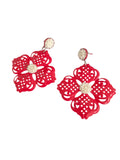 Pendientes rojos Feria de abril