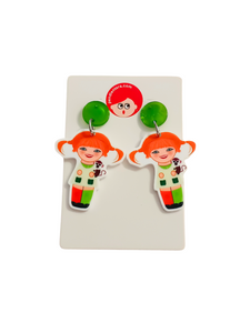 Pendientes Kokeshi Pippi