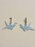 Pendientes Grullas origami azules